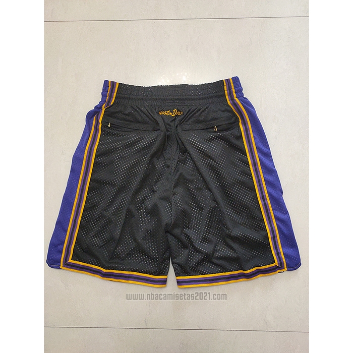 Pantalone Los Angeles Lakers Mitchell & Ness Just Don Negro